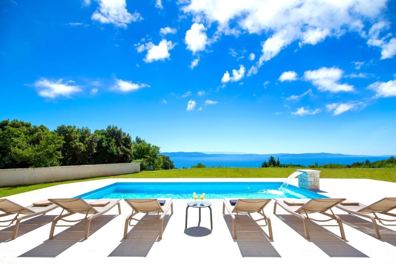 Luxury Panorama Vila With Amazing Seaview In Gondolici 7 Km From Rabac Labin  Exteriér fotografie